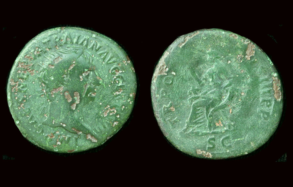 Trajan, Dupondius, Abundance Reverse